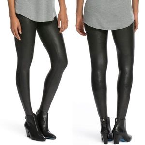 Spanx petite faux leather leggings size XS